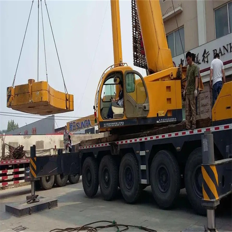 吉阳当地吊车出租|机器吊装|75吨|工厂搬迁服务